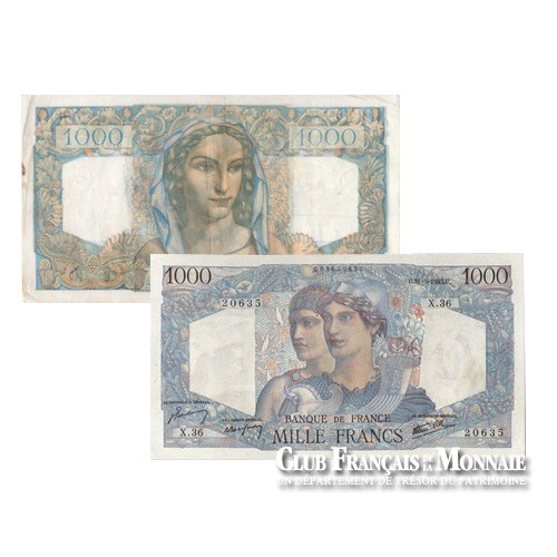 France - 1000F Minerve et Hercule neuf