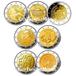 Lot des 22 x 2 Euro 2015