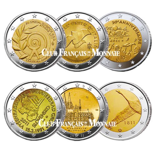 Lot des 12 x 2 Euro 2011