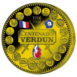 L'Euro du Centenaire de Verdun colorisé - Bronze BE