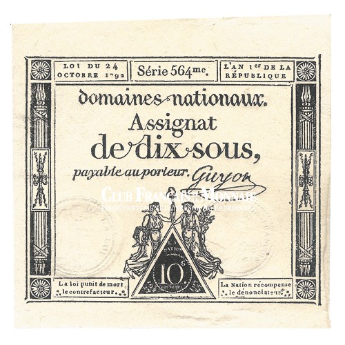 Assignat de 10 sous