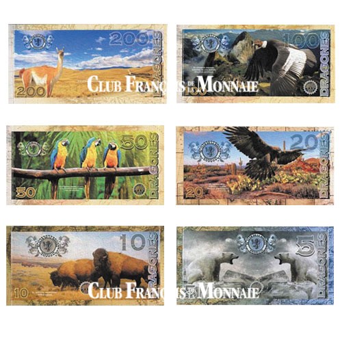 Lot de 6 billets Colombie - Club de Medellin Lot de 6 billets Colombie - Club de Medellin
