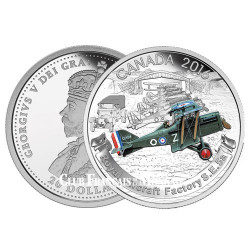 20 Dollars Argent Canada colorisée BE 2016 - Royal Aircraft