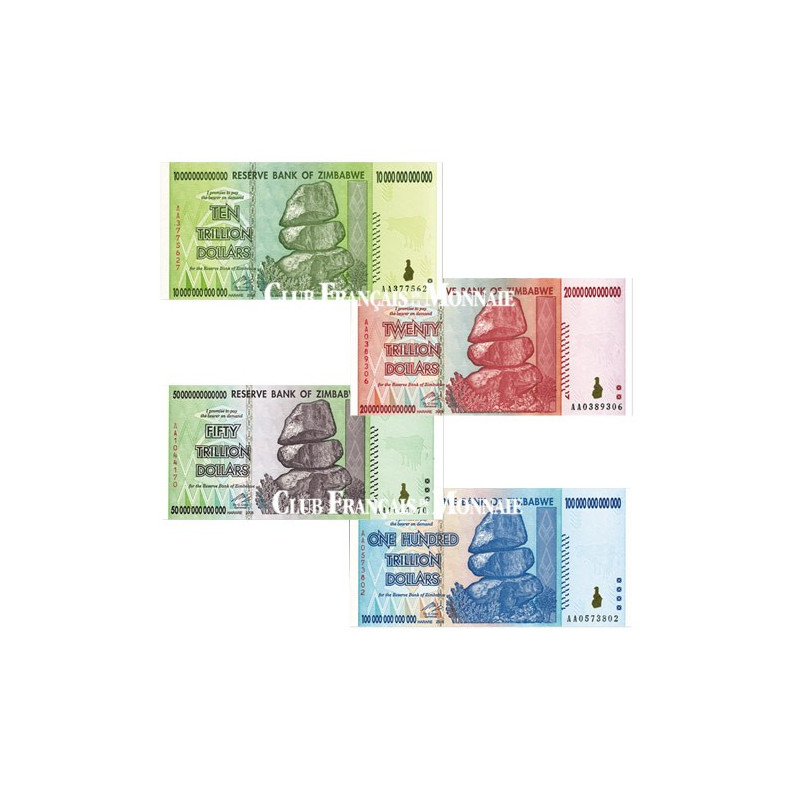 Billet De Banque Zimbabwe 10 Milliards De Dollars 2008 - Objet De Collection, Cadeau Curiosité Inflation