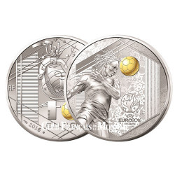 10 Euros Argent UEFA BE 2016  - Tête