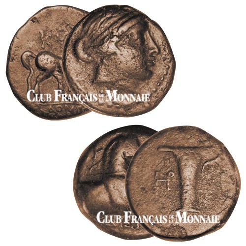Coffret Chalque et Dichalque de Cymé - Grèce antique 336-300 av. J.-C. Coffret Chalque et Dichalque de Cymé - Grèce antique 336-300 av. J.-C.