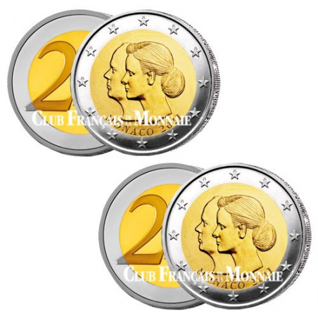 Lot de 2 x 2 Euro Monaco BU 2011 - dont 1 à - 50%