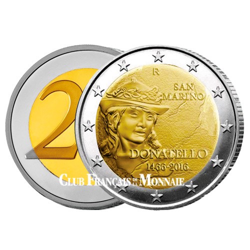 2 Euro Saint-Marin BU 2016 - 550ème anniversaire de la mort de Donatello