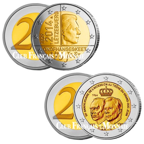 Lot des 2 x 2 Euro Luxembourg 2014