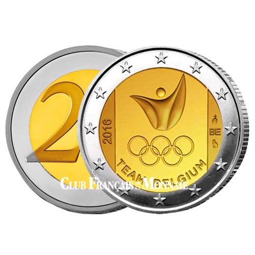 2 Euro Belgique BU 2016 - Jeux Olympiques - Rio de Janeiro