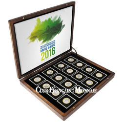 Coffret de 16 x 1 Réal Brésil Jeux Olympiques de Rio 2014-2016