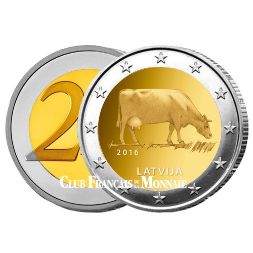2 Euros Lettonie 2016 - Brune de Lettonie