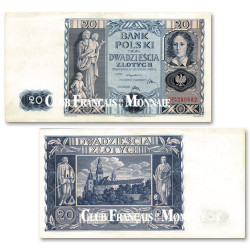 20 Zloty Pologne 1936 Émile Plater (1806-1831) - La “Jeanne d'Arc polonaise”