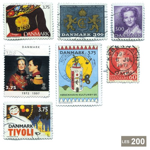 200 timbres Danemark