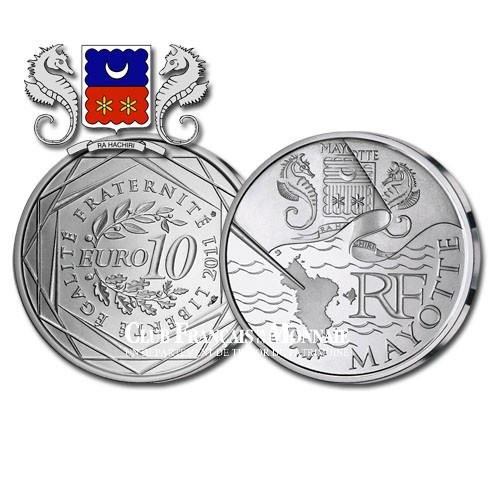 10 Euro Argent Mayotte 2011