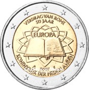 2007 - Pays-Bas - 2 Euros commémorative 50 ans du Traité de Rome
