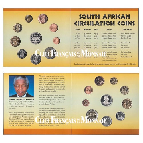 Série commémorative  Afrique du Sud - 2000-2010 Nelson Mandela