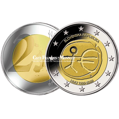 2009 - Slovaquie - 2 Euros commémorative 10 ans de l'Union Economique et Monétaire