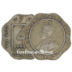 4 Annas Indes britanniques 1919-1921