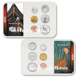 Set de 6 pièces Corée du Sud 1982-2013 