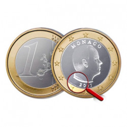 2007 - Monaco - 1 Euro Albert II fautée