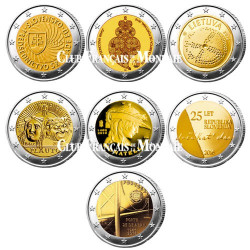 Lot des 21 x 2 Euro 2016