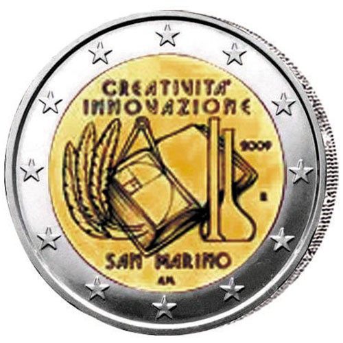2009 - Saint-Marin - 2 euro Année Européenne de la créativité et de l'innovation