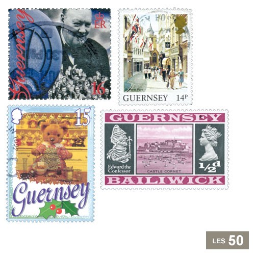 50 timbres Guernesey