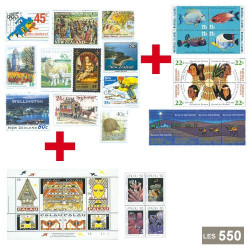 550 timbres Océanie