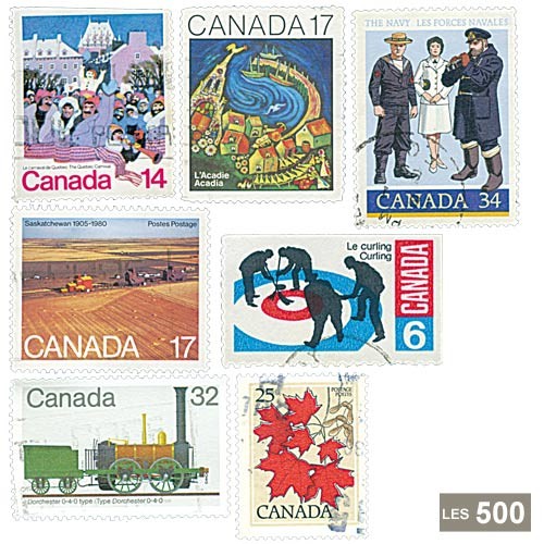 500 timbres Canada