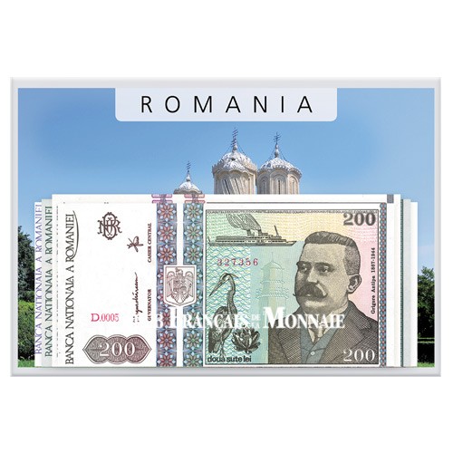 Lot de 4 billets Roumanie 1992-1933