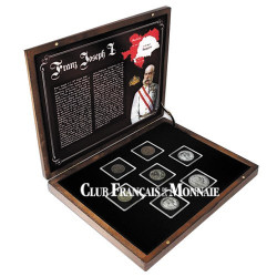 Coffret 7 pièces Argent et Bronze - François-Joseph 1er