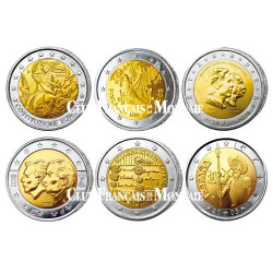 Lot des  6 x 2 Euro 2005