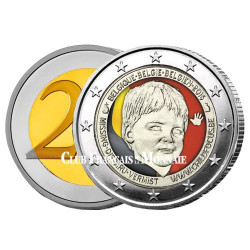 2 Euro Belgique 2016 colorisée -  Child Focus