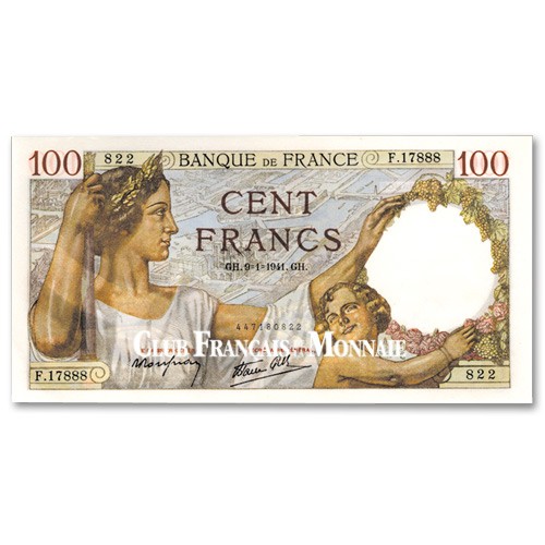 Billet 100 Francs Sully