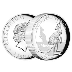 1 Dollar Argent Piefort Australie BE 2016 - Kangourou