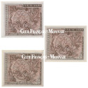Lot de 3 billets Japon 1944