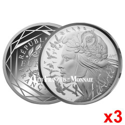 Lot de 3 x 20 Euro Argent France 2017 - Marianne Liberté