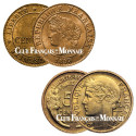 Lot 1 centime Cérès  + 50 centimes Morlon