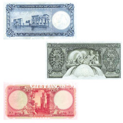 3 billets Égypte 1952-1960