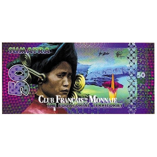 Billet de 50 Francs Equatoriaux - Sumatra Billet de 50 Francs Equatoriaux - Sumatra