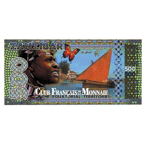 Billet de 500 Francs Equatoriaux - Zanzibar