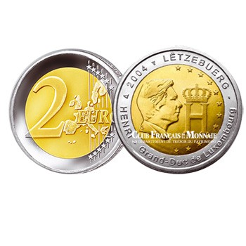 2004 - LUXEMBOURG - 2 Euro COMMEMO GRAND-DUC HENRI