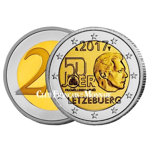 2 Euro Luxembourg 2017 - 50 ans du service militaire volontaire