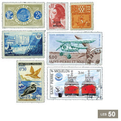 50 timbres Saint-Pierre-et-Miquelon