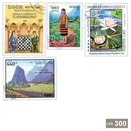 300 timbres Laos