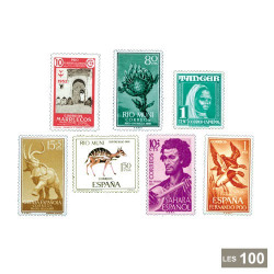 100 timbres anciennes colonies espagnoles