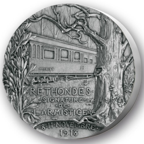 Armistice de Rethondes - Bronze argenté
