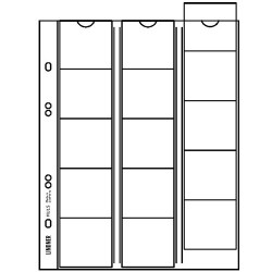 Lot de 5 feuilles supplémentaires pour 15 monnaies de 42 mm.