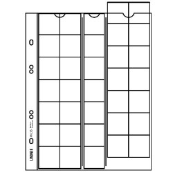 Lot de 5 feuilles supplémentaires pour 35 monnaies de 27 mm